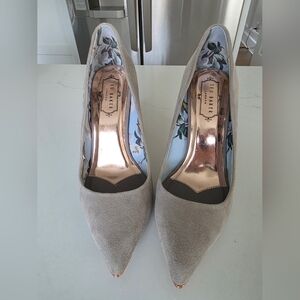 Ted Baker Beige Suede Heels